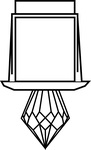 Éclairage sauna LED HARVIA ZVK-533 LUMINOUS CRYSTAL 3 «SHORT DIAMOND»