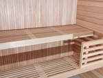 Éléments modulaires pour banc de sauna Matériaux de construction de sauna FINI MODULE, AULNE, 90x400x1800-2400mm