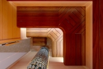 Éléments modulaires pour banc de sauna MODULE D'ANGLE, EPICÉA TRAITÉ THERMIQUEMENT RADIATA, 504x504mm
