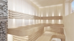 Éléments modulaires pour banc de sauna BOUT DE MODULE, TREMBLE, 400mm