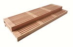 Éléments modulaires pour banc de sauna Matériaux de construction de sauna FINI MODULE, AULNE, 140x400x1600-2400mm