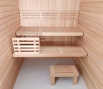 Éléments modulaires pour banc de sauna Matériaux de construction de sauna FINI MODULE, AULNE, 90x400x1800-2400mm